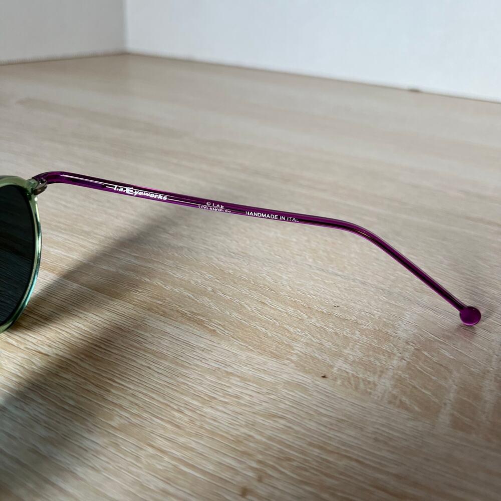 L.A. Eyeworks Code 327 Eyeglasses Round Frames On… - image 8